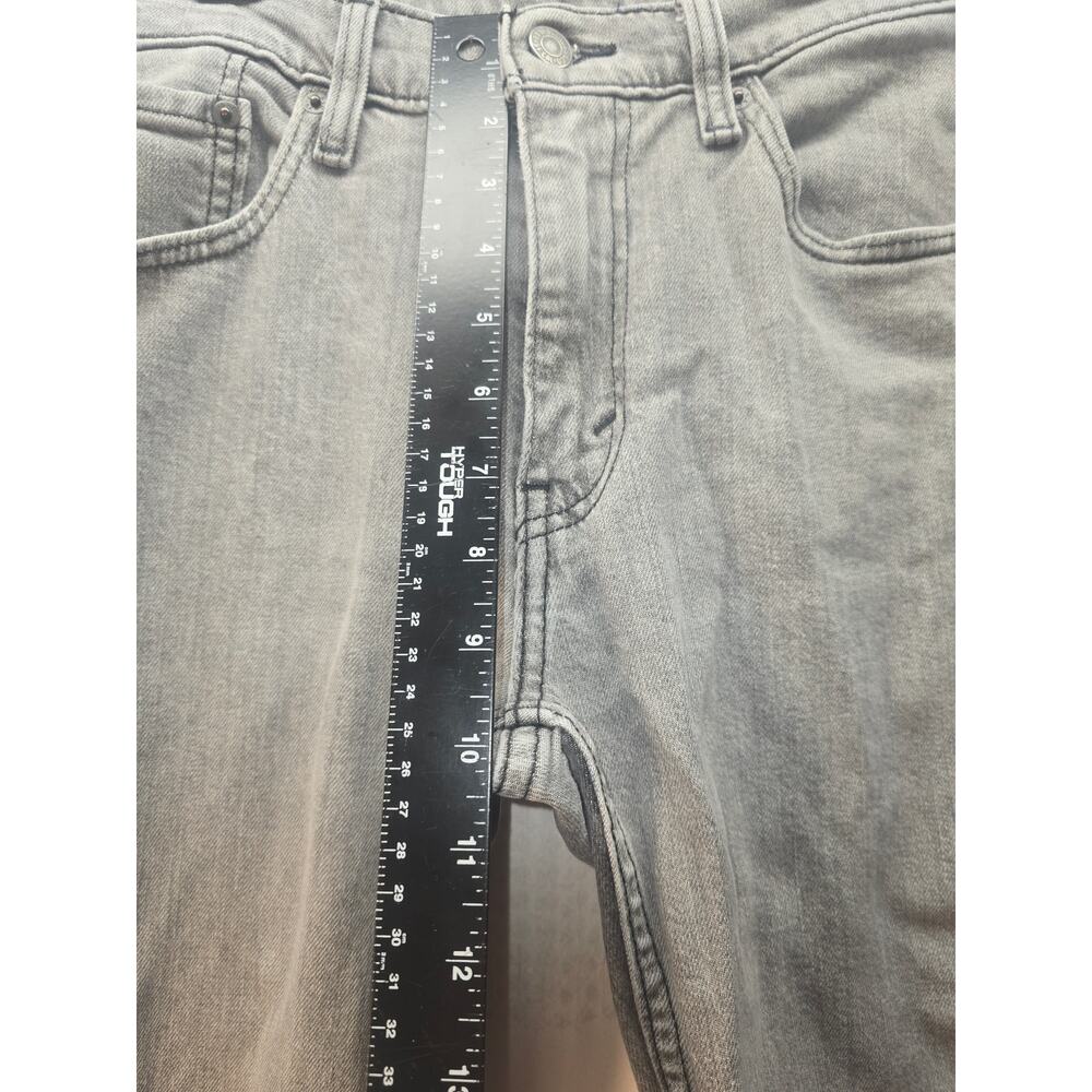 Levi's 514 jeans mens size 32x32 gray denim cowboy straight leg 7208 USED - Picture 4 of 9